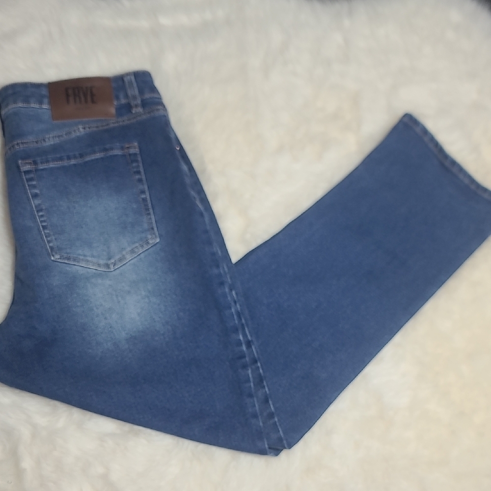 Frye Straight Medium Blue Jeans